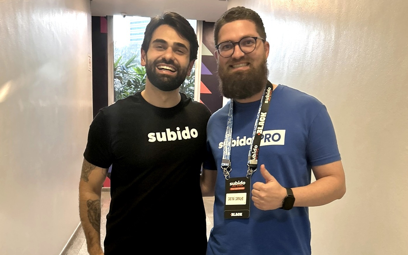 Raí Carvalho com Pedro Sobral, fundador da Subido PRO